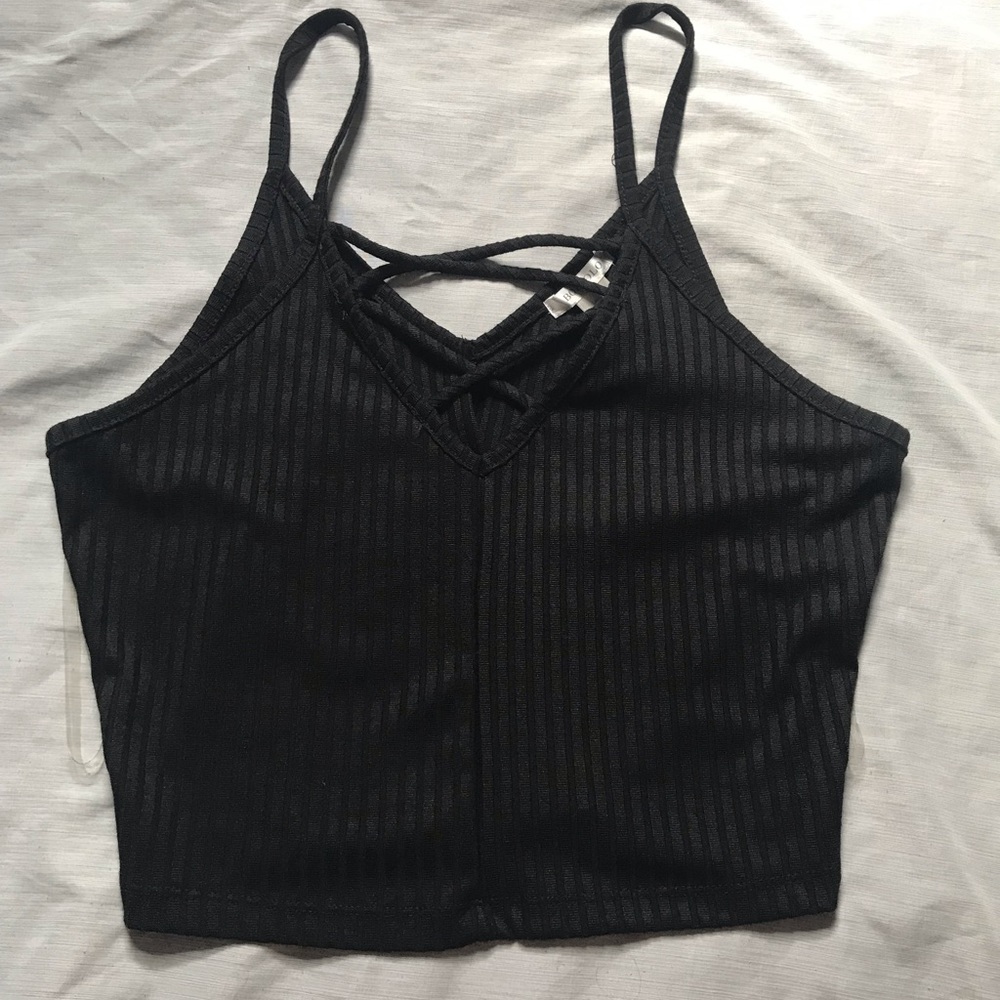 Black crop top